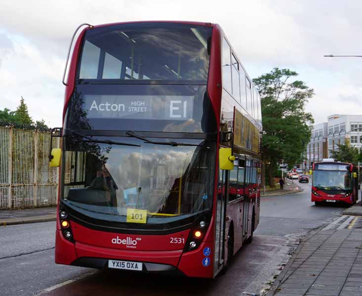 Abellio London Alexander Dennis Enviro400HMMC 2531 & Enviro200MMC 8883